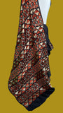 Black Phulkari Saree Justphulkari 